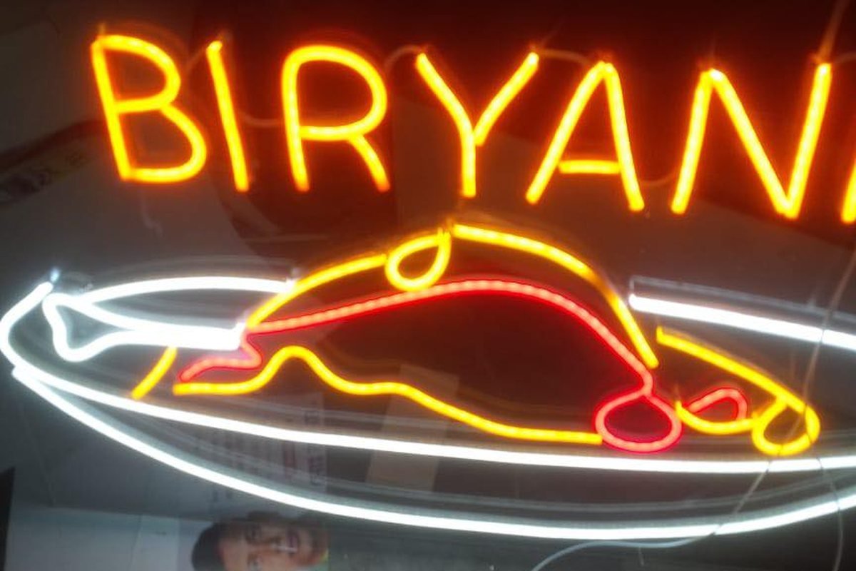 বিরিয়ানি ফ্লেক্স নিয়ন সাইন - Sun Plastic Sign